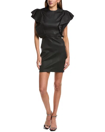 Iro Senja Leather Mini Dress In Black