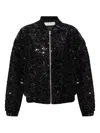 Iro Sequin Bomber Jacket In Black