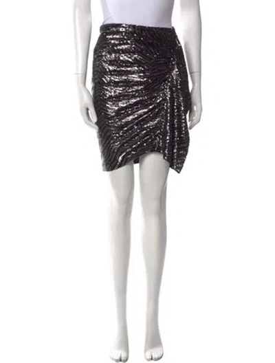 Pre-owned Iro Sequin Embellishments Knee-length Skirt In Black