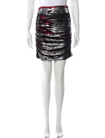Pre-owned Iro Sequin Embellishments Mini Skirt In Multi