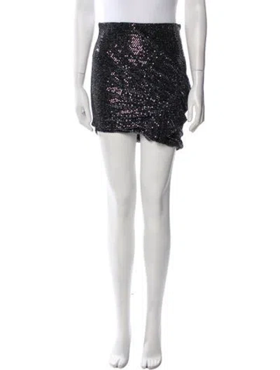 Pre-owned Iro Sequin Embellishments Mini Skirt In Multi