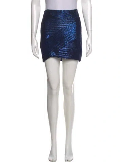 Pre-owned Iro Sequin Embellishments Mini Skirt W/ Tags In Gray