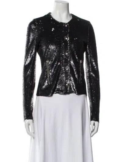 Pre-owned Iro Sequin Evening Jacket In Black