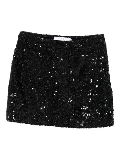 Iro Sequin Mini Skirt In Black