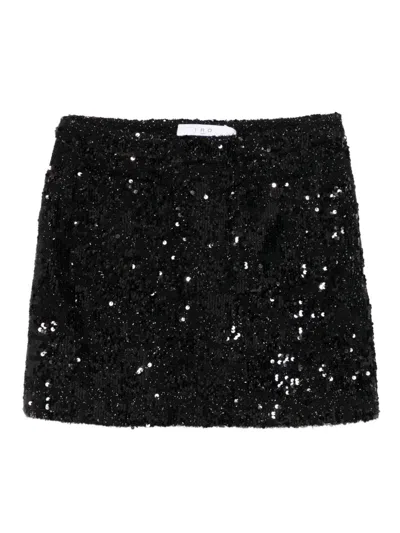 Iro Sequined Skirt In Black