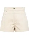 Iro Shaima Cut-out Cotton Shorts In Neutrals