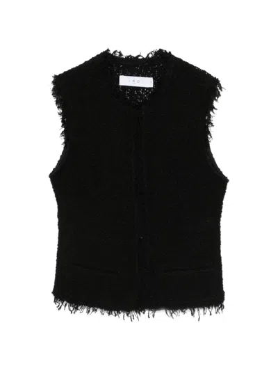 Iro Shanny Cotton Vest In Black