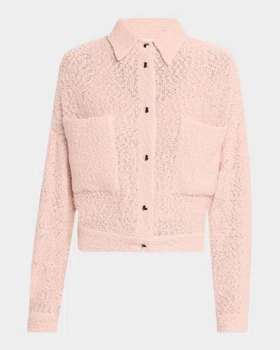Iro Shavani Bouclé Jacket In Pink