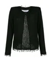 Iro Shavani Collarless Casual Jacket In Black