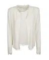 Iro Shavani Fringed Cotton Jacket In White