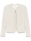 Iro Shavani Cotton Jacket In Neutrals