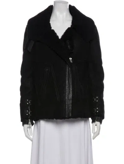 Pre-owned Iro Shearling Fur Jacket In Blue