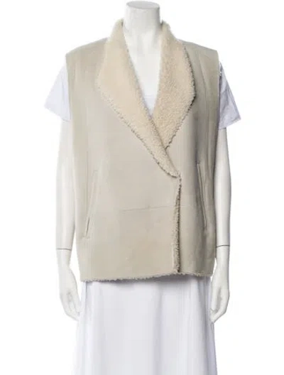 Pre-owned Iro Shearling Fur Jacket In Neutral