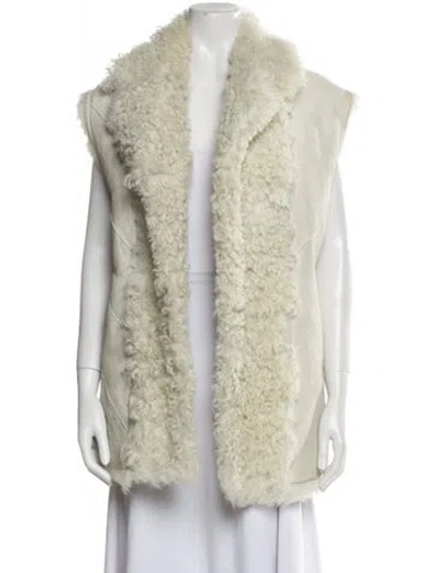 Pre-owned Iro Shearling Fur Jacket In Neutral