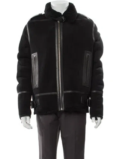 Pre-owned Iro Shearling Moto Jacket W/ Tags In Black