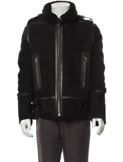 Pre-owned Iro Shearling Parka In Black