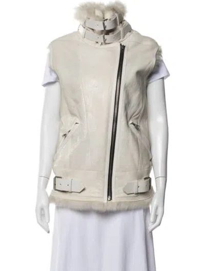 Pre-owned Iro Shearling Vest In Neutrals