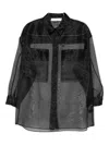 Iro Sheer Panelled Shirt In Black