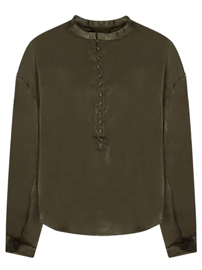 Iro Long Sleeve Shirt In Green