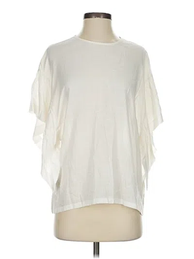 Pre-owned Iro Short Sleeve Blouse In Ivory