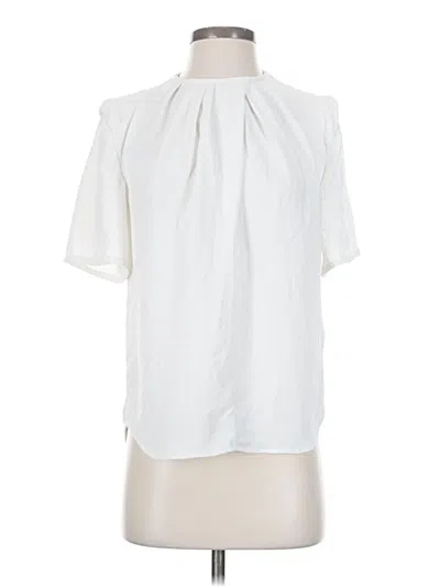 Pre-owned Iro Short Sleeve Blouse In Ivory