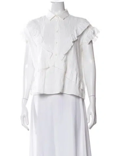 Pre-owned Iro Short Sleeve Blouse In Neutral