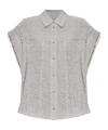 Iro Samyra Textured Button-fastening Shirt In Gray