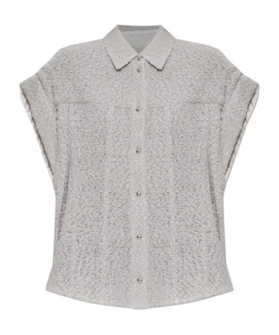 IRO SAMYRA TEXTURED BUTTON-FASTENING SHIRT