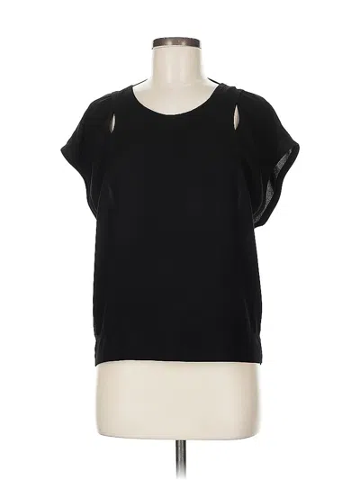 Pre-owned Iro Short Sleeve Top Black Cold Shoulder Neckline Tops