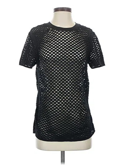 Pre-owned Iro Short Sleeve Top Black Crew Neck Tops