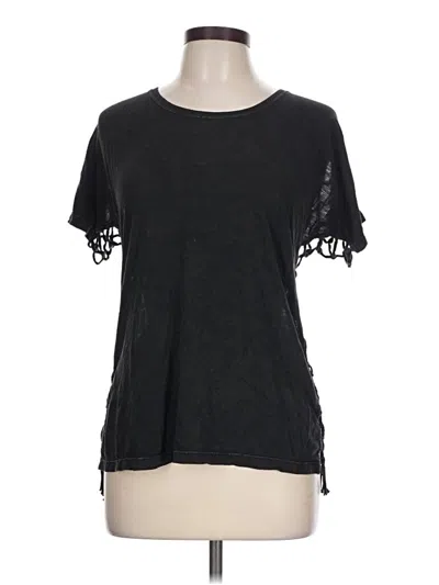 Pre-owned Iro Short Sleeve Top Black Keyhole Neckline Tops