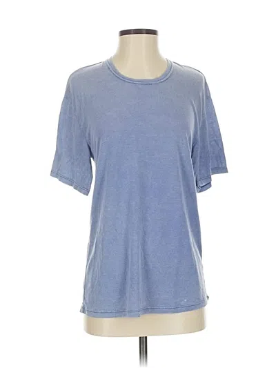 Pre-owned Iro Short Sleeve Top Blue Crew Neck Tops
