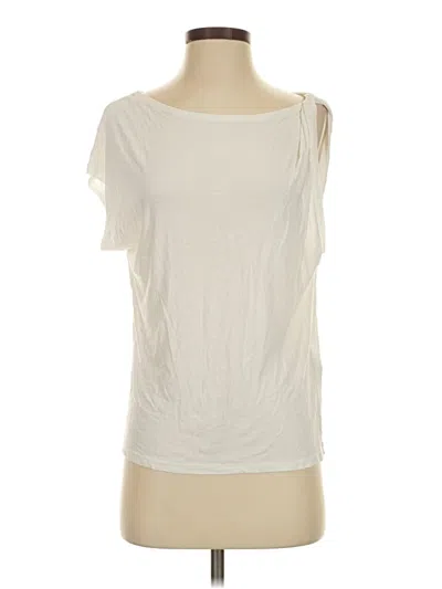 Pre-owned Iro Short Sleeve Top Ivory One Shoulder Neckline Tops