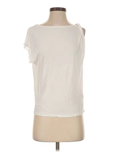 Pre-owned Iro Short Sleeve Top Ivory One Shoulder Neckline Tops