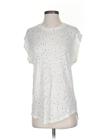 Pre-owned Iro Short Sleeve Top Silver Stars Pattern Crew Neck Tops