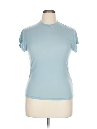 Pre-owned Iro Short Sleeve Turtleneck In Blue
