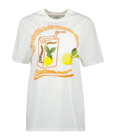 Iro Short-sleeved Printed T-shirt In White