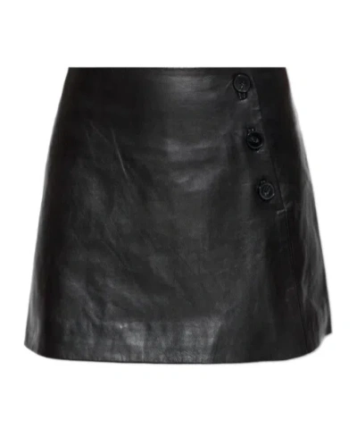 Iro Short, Slightly A-line Skirt In Black