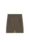 Iro Carrina High-rise Shorts In Kaki Pastello