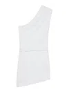 Iro One-shoulder Cotton-blend Minidress In White