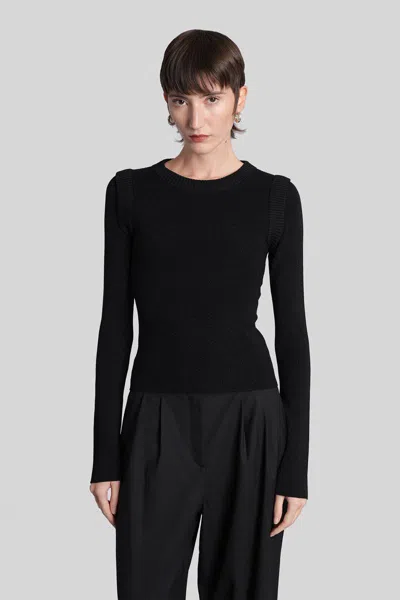 Iro Sicilia Knitwear Sweater In Full Black Silver