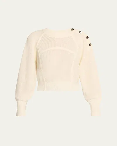 Iro Sidji Cashmere-blend Sweater In Ecru