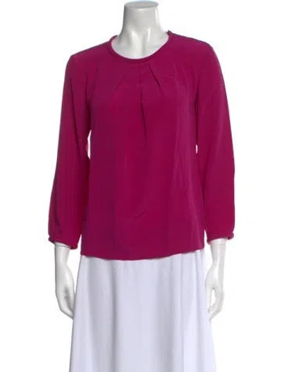 Pre-owned Iro Silk Crew Neck Blouse W/ Tags In Pink