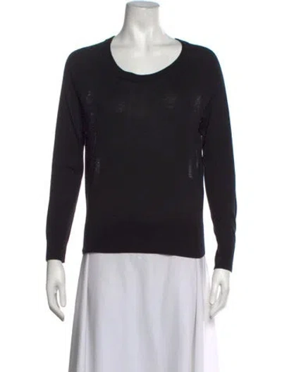 Pre-owned Iro Silk Crew Neck Sweater In Black