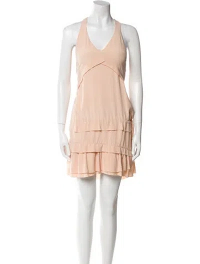Pre-owned Iro Silk Knee-length Dress In Neutral