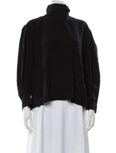 Pre-owned Iro Silk Long Sleeve Top W/ Tags In Black