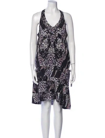 Pre-owned Iro Silk Midi Length Dress In Black