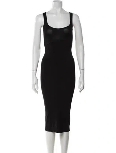 Pre-owned Iro Silk Midi Length Dress In Black