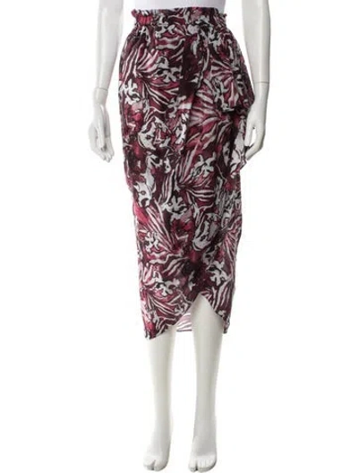 Pre-owned Iro Silk Midi Length Skirt In Multi