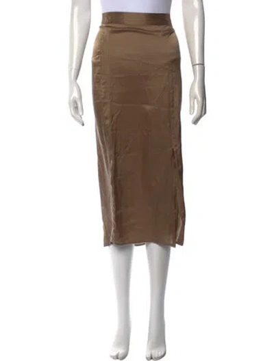 Pre-owned Iro Silk Midi Length Skirt W/ Tags In Neutrals